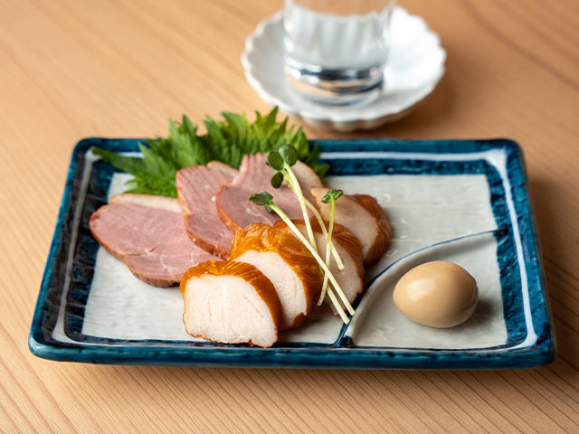 鴨とささみのスモーク