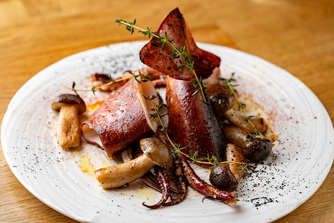 イカとぶなしめじのソテー