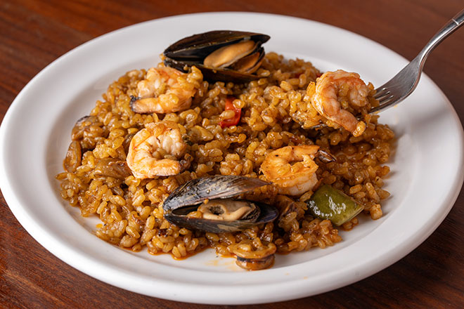 魚介のパエリア