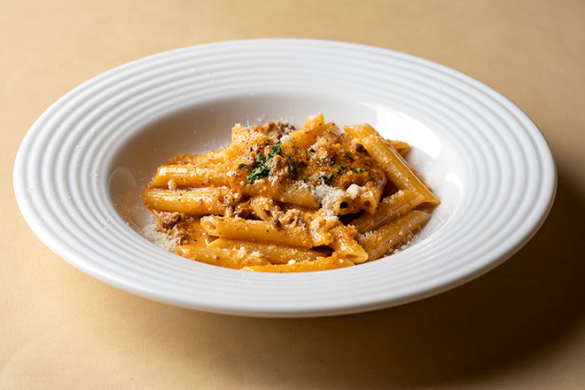 ボロネーゼクリームペンネ