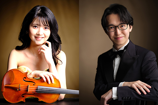 箕輪安佑子（ヴァイオリン）、山本樹生（ピアノ）