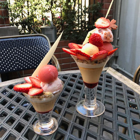 古都華いちごのパフェ Ver Spring